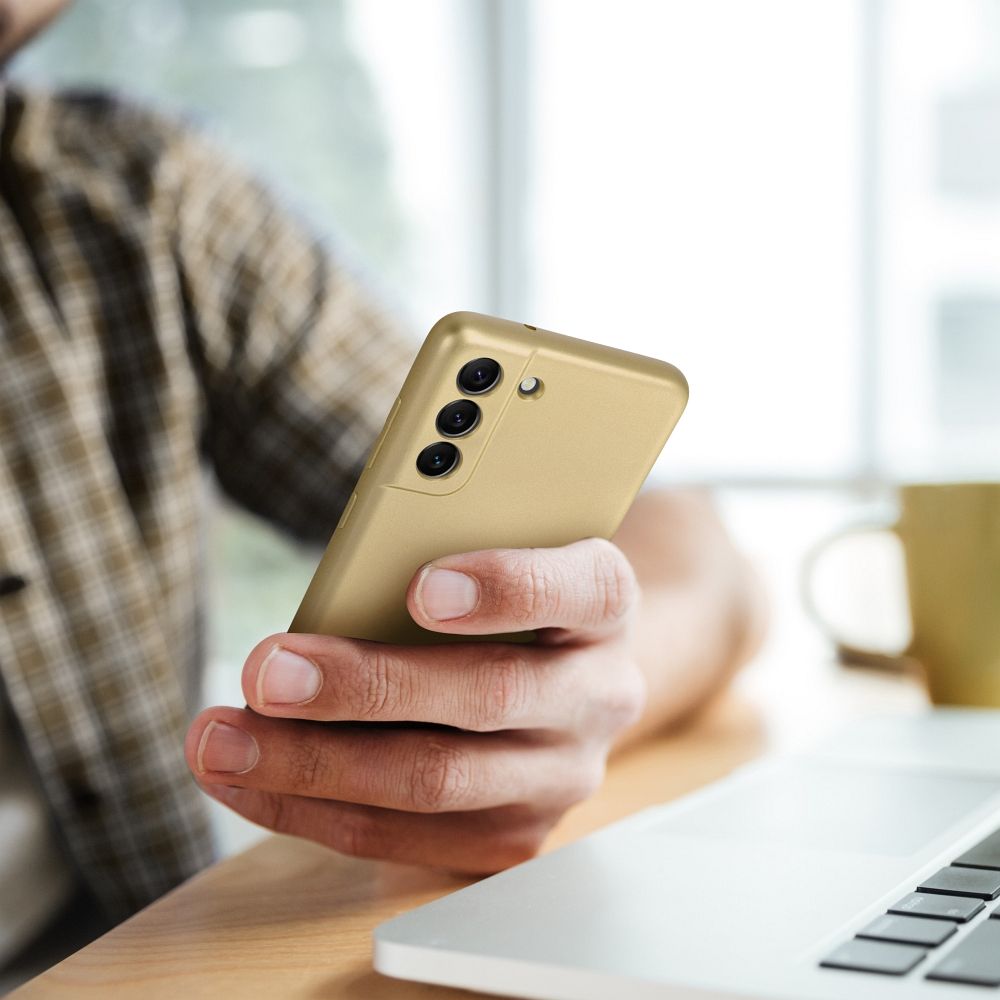 METALLIC Handyhülle für SAMSUNG S25 in Gold – Bild 9