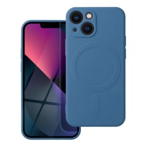 SILICONE MAG COVER kompatibel mit MagSafe für iPhone 13 Mini, Blau