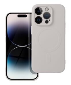 SILICONE MAG COVER case compatible with MagSafe for IPHONE 14 Pro antique white