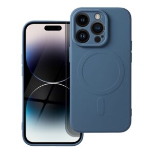 SILICONE MAG COVER kompatibel mit MagSafe für iPhone 14 Pro in Blau