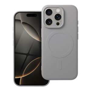 SILICONE MAG COVER Handyhülle kompatibel mit MagSafe für iPhone 16 Pro Titan