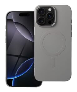 SILICONE MAG COVER (big hole) case compatible with MagSafe for IPHONE 16 Pro Max grey titanium