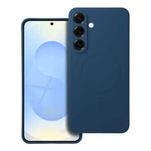 SILICONE MAG COVER Handyhülle kompatibel mit MagSafe für SAMSUNG S25 Plus, Blau