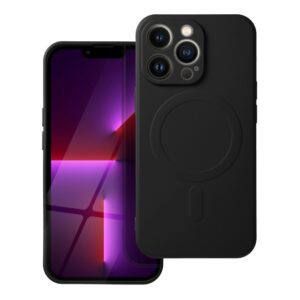 SILICONE MAG COVER kompatibel mit MagSafe für iPhone 16e, Schwarz