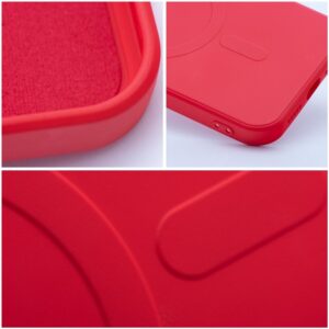 Hülle für iPhone 16e Silicone Mag Cover kompatibel mit MagSafe (Kameraschutz) rot – Bild 9