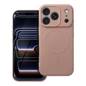 SILICONE MAG COVER kompatibel mit MagSafe für iPhone 17 Pro in Rosa