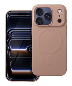 SILICONE MAG COVER (großes Loch) kompatibel mit MagSafe für IPHONE 17 Pro rosa