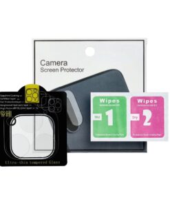 5D Full Glue Gehärtetes Glas für Kamera - für iPhone 14 Pro Transparent