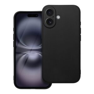 Mattierte Handyhülle für iPhone 16 in Schwarz