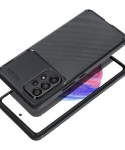 CARBON PREMIUM Handyhülle für SAMSUNG S25 Plus in Schwarz