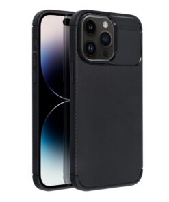 CARBON PREMIUM Handyhülle für iPhone 14 Pro Max, schwarz