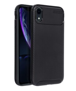 CARBON PREMIUM Handyhülle für iPhone XR Schwarz