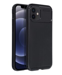 CARBON PREMIUM Handyhülle für iPhone 12 / 12 Pro Schwarz