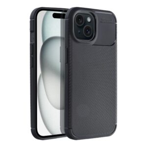 CARBON PREMIUM Handyhülle für iPhone 15 Schwarz