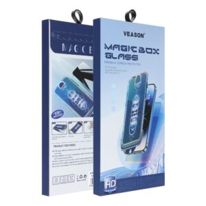 6D Pro Veason Easy-Install Gehärtetes Glas – für iPhone 12 / 12 Pro, schwarz