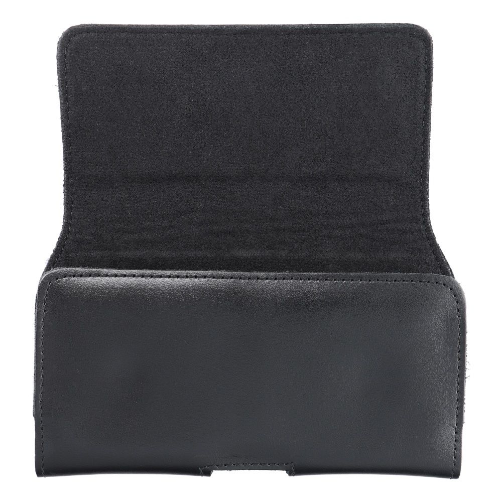 ROYAL universelle horizontale Leder-Gürtelholster Größe L für IPHONE 12 / 12 PRO / 13 / 13 PRO / 14 / 14 PRO / SAMSUNG S10 / S20 / S21 / A40 / HUAWEI P8 LITE / P30 / P40 / P9 LITE schwarz – Bild 8