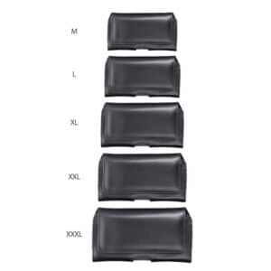 Universelles horizontales Lederarmband – ROYAL / Schwarz – Größe M – für IPHONE 12 MINI / 13 MINI / SAMSUNG A40 / S8 / XIAOMI 12 / Redmi 5A – Bild 10