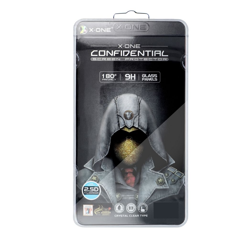 Protector Schutzfolie X-ONE Full Cover Extra Stark Privacy – APP IPHO 15/16 (vollflächig klebend) schwarz – Bild 3