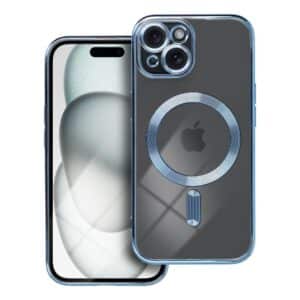 ELECTRO MAG COVER kompatibel mit MagSafe für iPhone 15, blau
