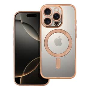 ELECTRO MAG COVER Handyhülle kompatibel mit MagSafe für iPhone 16 Pro Gold