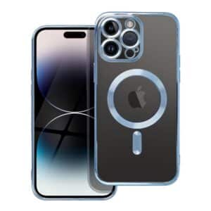 ELECTRO MAG COVER Hülle kompatibel mit MagSafe für iPhone 16 Pro Max in Blau-Titan