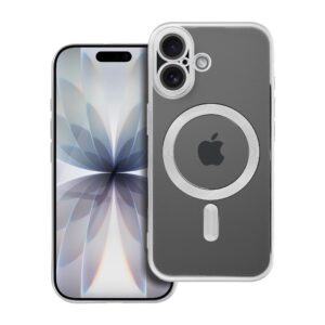 ELECTRO MAG COVER Handyhülle kompatibel mit MagSafe für iPhone 17 in Silber