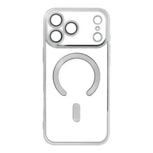 ELECTRO MAG COVER Hülle kompatibel mit MagSafe für iPhone 17 Pro Max Silber