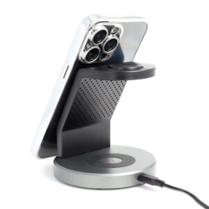 ELECTRO MAG COVER Hülle kompatibel mit MagSafe für iPhone 17 Pro Silber – Bild 3