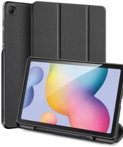 DUX DUCIS DOMO klappbares Case mit Stylus-Halter für SAMSUNG Tab S6 Lite (P610/P613/P615/P619) schwarz