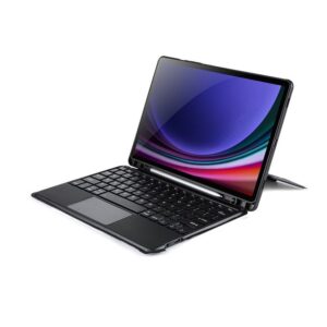 DUX DUCIS DK klappbares Case mit kabelloser Tastatur für SAMSUNG Tab S9/S9FE/S10FE, Schwarz