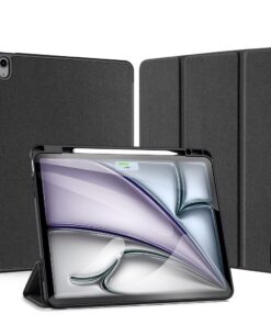 DUX DUCIS DOMO klappbares Case mit Stylus-Halter für iPad Air 13 (2024) schwarz