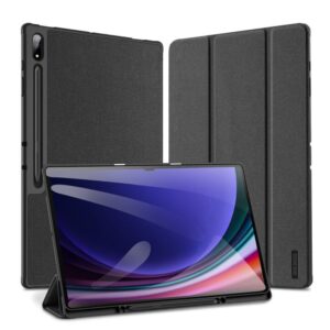 DUX DUCIS DOMO faltbares Case mit Stylus-Halter für SAMSUNG Tab S10 Ultra/S9 Ultra/S8 Ultra in Schwarz