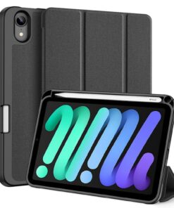 DUX DUCIS DOMO klappbares Case mit Stylus-Halter für iPad mini 7/6, schwarz