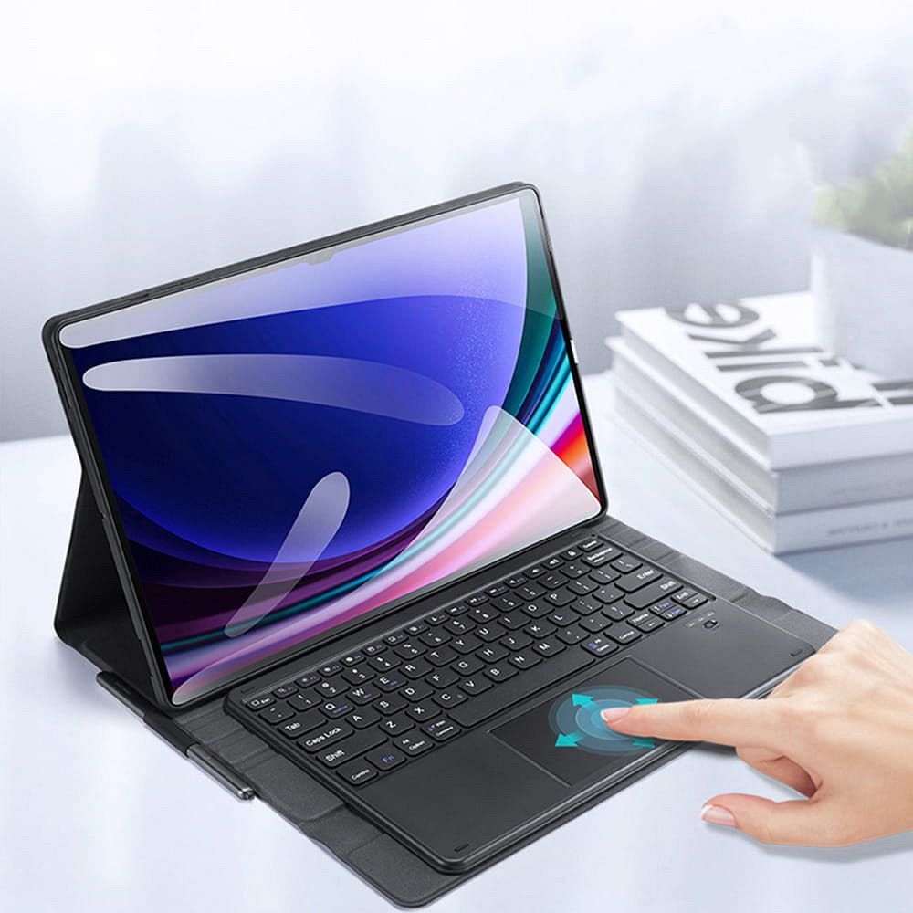 DUX DUCIS Hülle DK faltbar mit Bluetooth-Tastatur und Hintergrundbeleuchtung für SAMSUNG Tab S10 Ultra/S9 Ultra/S8 Ultra schwarz – Bild 5