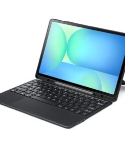DUX DUCIS DK klappbares Case mit drahtloser Tastatur für SAMSUNG Tab S10 FE Plus schwarz