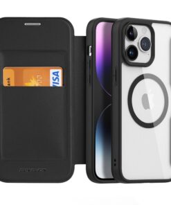 DUX DUCIS SKIN X PRO Hülle kompatibel mit MagSafe für iPhone 15 Pro, Schwarz