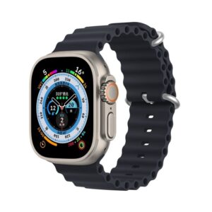 DUX DUCIS OCEAN WAVE Silikonarmband für Apple Watch 38 / 40 / 41 mm in Graphit