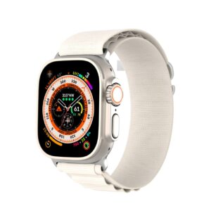 DUX DUCIS GS Nylon-Armband für Apple Watch 38 / 40 / 41 mm Platin