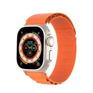 DUX DUCIS GS Nylonarmband für Apple Watch 42 / 44 / 45 / 49 mm in Orange