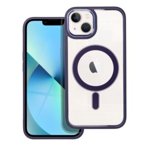 COLOR EDGE MAG COVER Hülle kompatibel mit MagSafe für iPhone 13 in Dunkellila