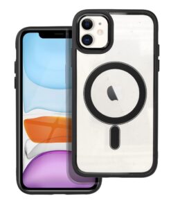 COLOR EDGE MAG COVER kompatibel mit MagSafe für iPhone 11, schwarz
