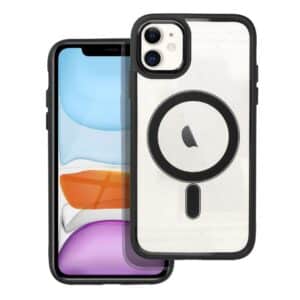 COLOR EDGE MAG COVER kompatibel mit MagSafe für iPhone 11, schwarz