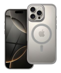 COLOR EDGE MAG COVER Hülle kompatibel mit MagSafe für IPHONE 16 Pro Max Titan Grau