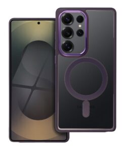 COLOR EDGE MAG COVER Hülle kompatibel mit MagSafe für SAMSUNG S25 ULTRA in tiefem Lila