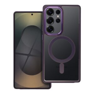 COLOR EDGE MAG COVER Hülle kompatibel mit MagSafe für SAMSUNG S25 ULTRA in tiefem Lila