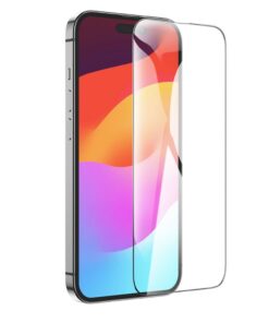 HOCO HD 5D Guardian gehärtetes Glas (SET 10in1) – für iPhone 15 Pro schwarz (G14)