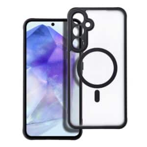 FULL MATTE MAG COVER Handyhülle kompatibel mit MagSafe für SAMSUNG A55 schwarz