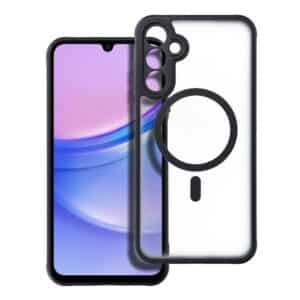 FULL MATTE MAG COVER Handyhülle kompatibel mit MagSafe für SAMSUNG A15 schwarz