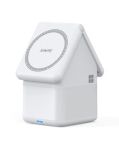 DUZZONA W20 – 4-in-1 induktives Ladegerät mit Licht, kompatibel mit MagSafe 15W, weiß