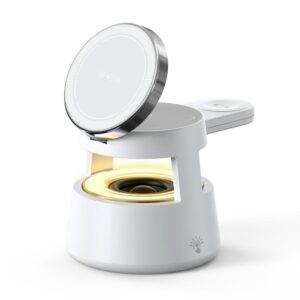 DUZZONA W23 5-in-1 Magnetische kabellose Ladestation mit Bluetooth-Lautsprecher